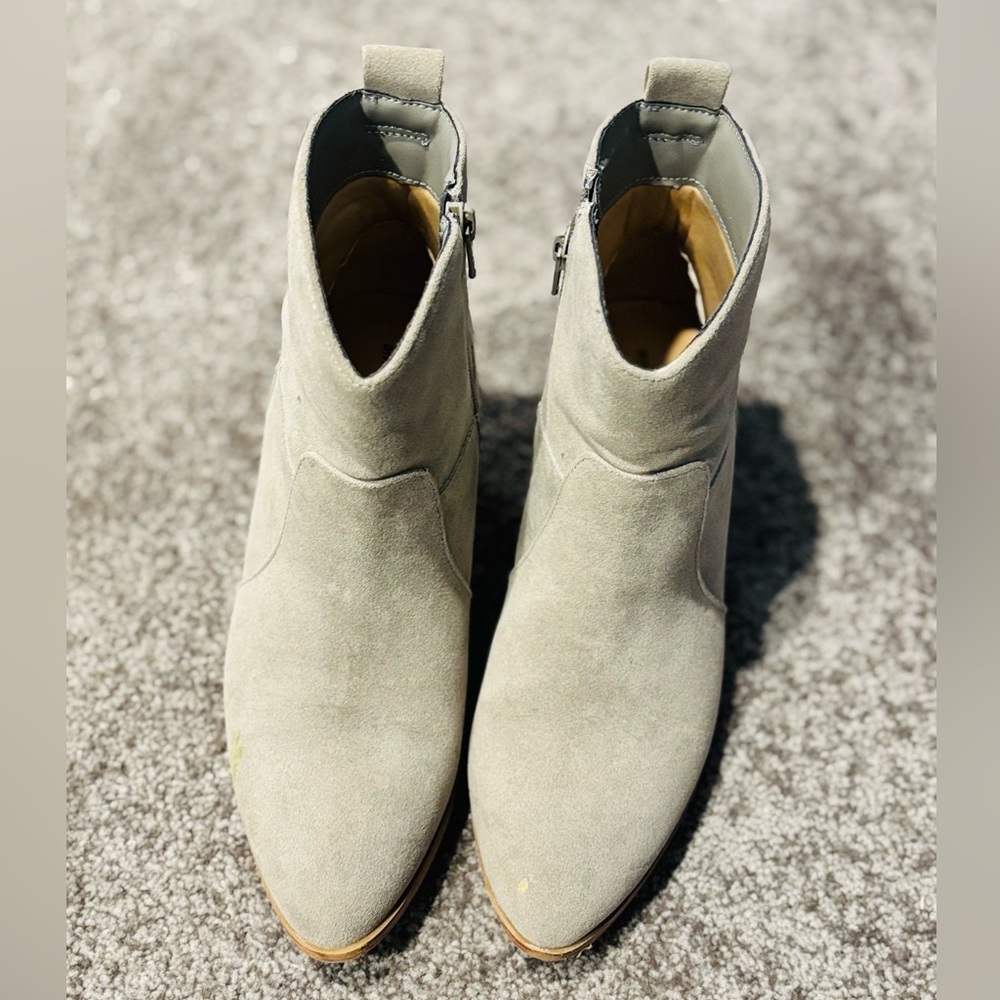 Elegant Gray Women's Ankle Boots